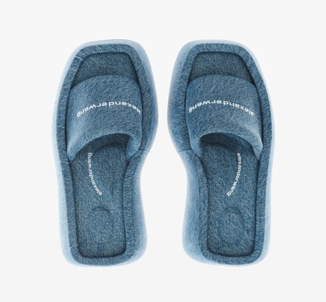 Dép Alexander Wang Taji Platform Sandal In Washed Denim 'Blue' 30223F030486 — ảnh 2