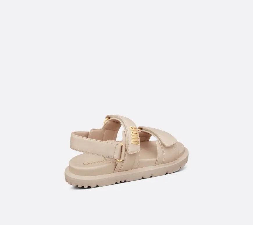 Dép Dior Dioract Sandal 'Powder Beige' KCQ547LAB-S51U — ảnh 3