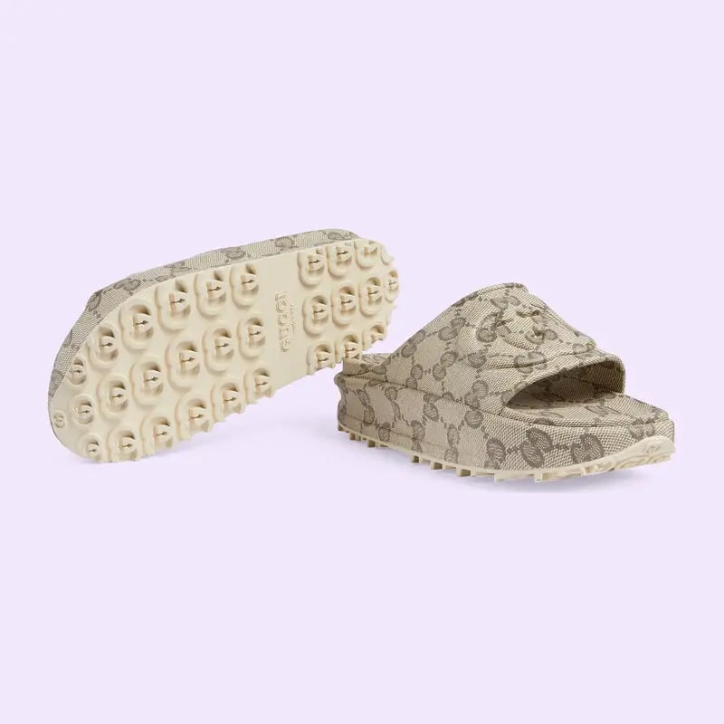 Dép Gucci Interlocking G Slide 'Monogram' 725535-JAAC6-9742 — ảnh 4
