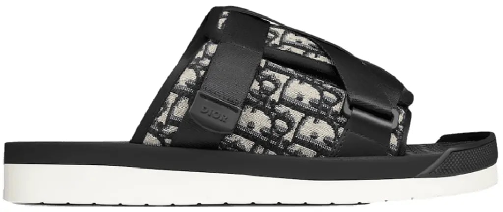 Dép Dior Alpha Sandal Oblique Jacquard 'Beige Black' 3SA081YXV-H961 — kich-thuoc: 40