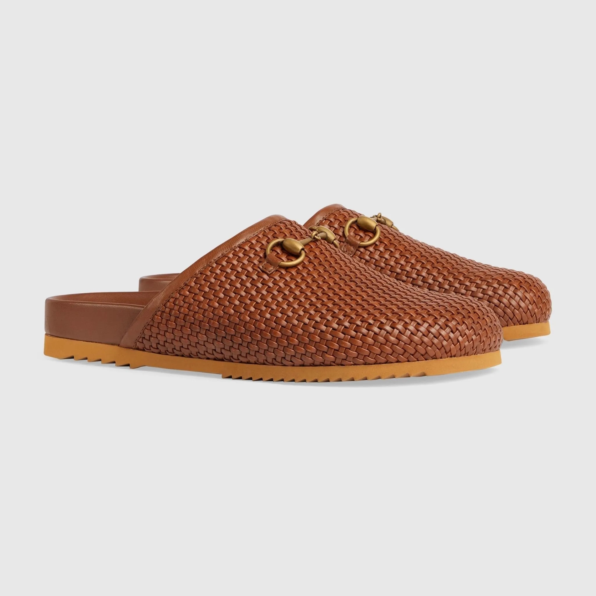 Dép Gucci Horsebit Slipper 'Brown Crochet' 746321-AACAX-2535 — ảnh 4