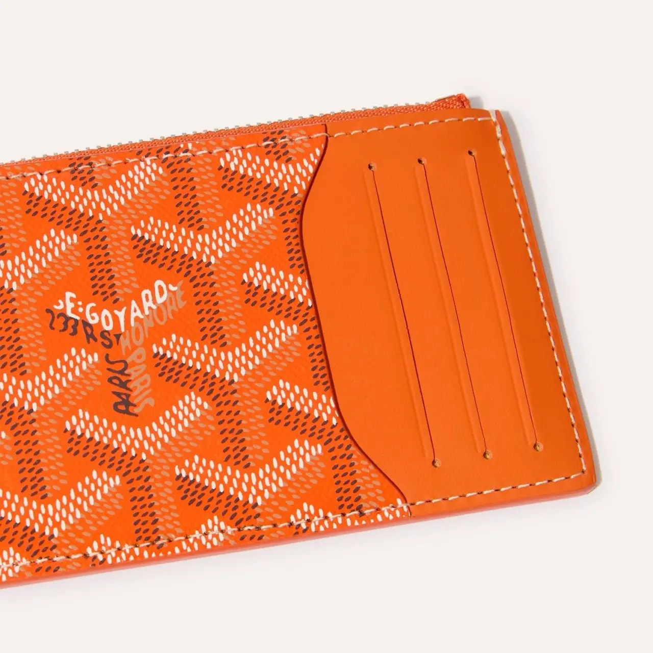 Ví Goyard Bourbon Zipped Card Holder 'Orange' BOURBOPMLTY07CL07P — ảnh 2