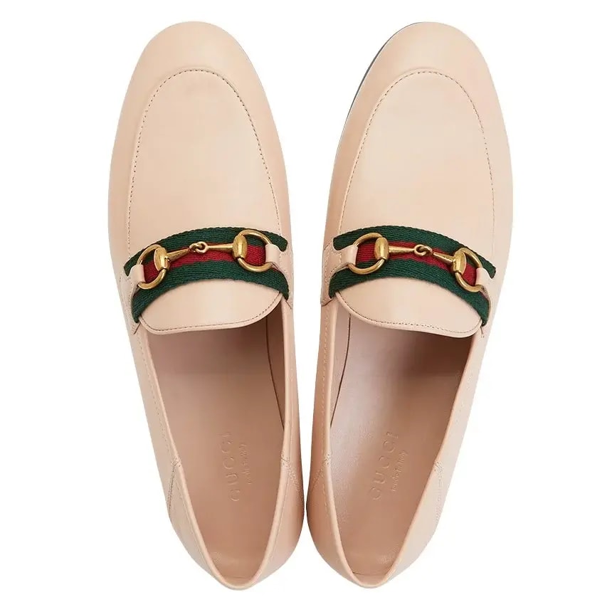 Giày Gucci Web Horsebit Loafers 'Beige' 631619-CQXM0-6761 — ảnh 4