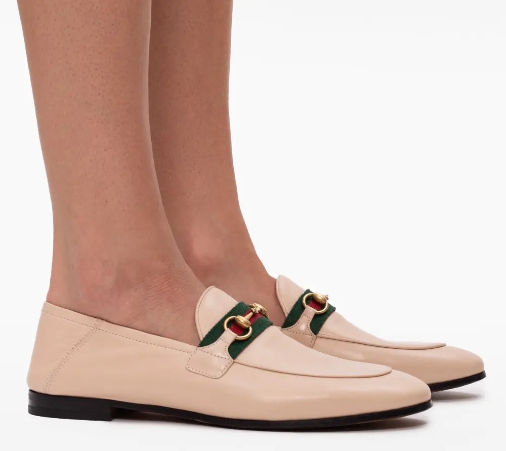 Giày Gucci Web Horsebit Loafers 'Beige' 631619-CQXM0-6761 — ảnh 2