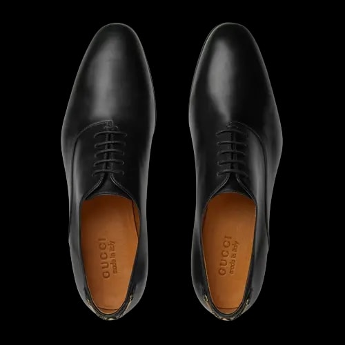 Giày Gucci Lace Up 'Black' 699306-0F300-1000 — ảnh 4
