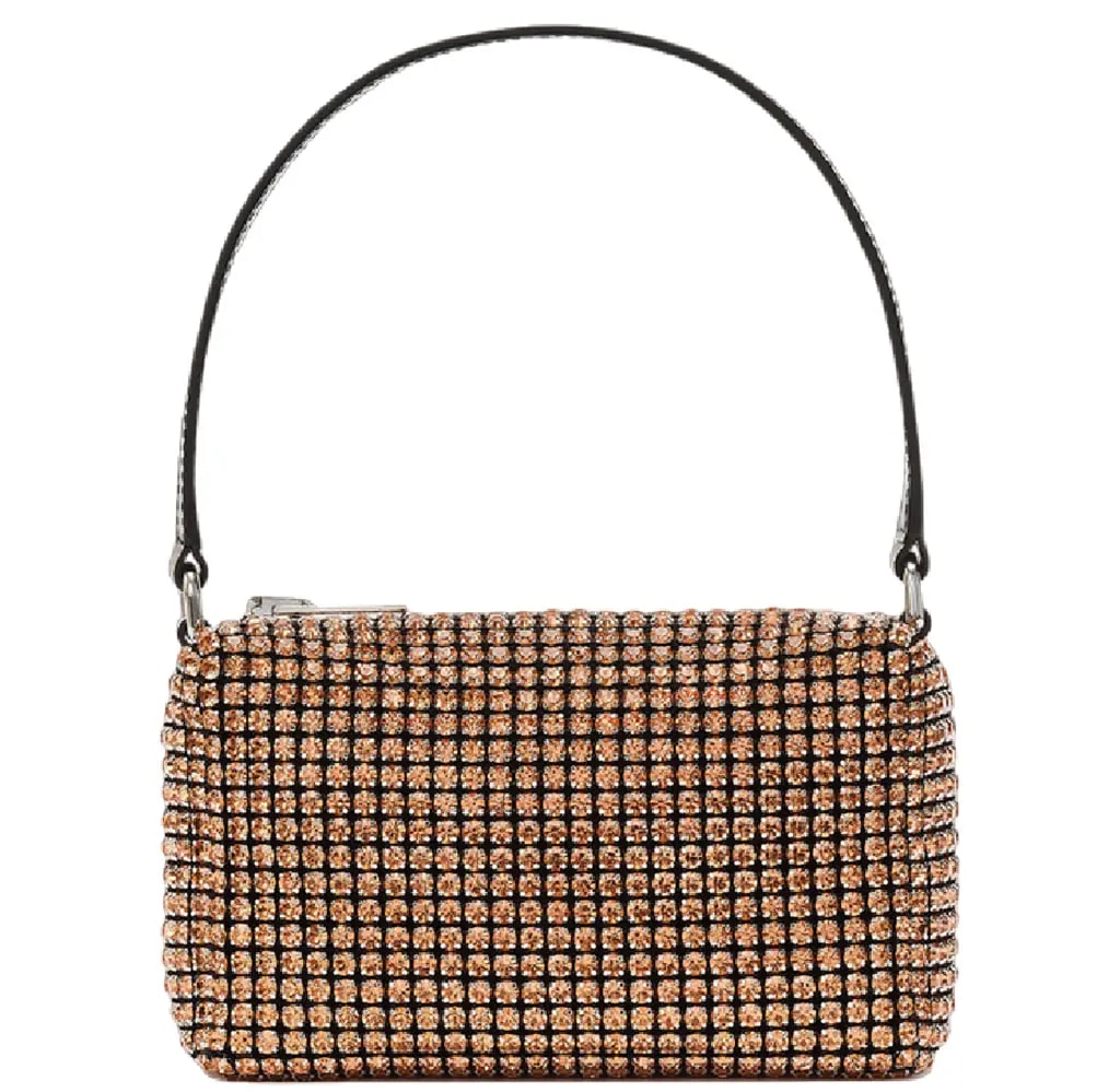Túi Alexander Wang Heiress Medium Pouch In Crystal Mesh 'Faded Neon Orange' 20122P10M828