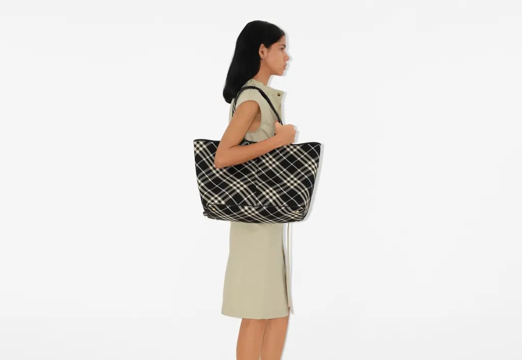 Túi Burberry Medium Check Tote 'Black' 80939781 — ảnh 2
