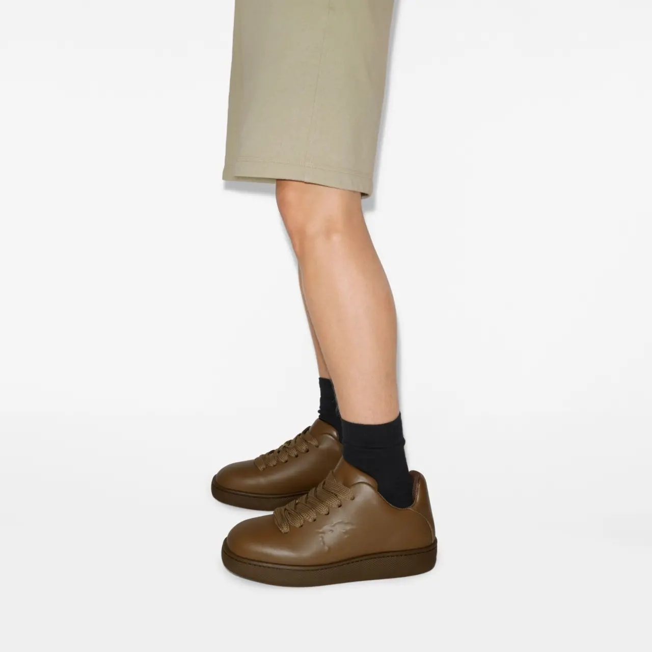 Giày Burberry Leather Box Sneakers 'Shrew' 80964921 — ảnh 3