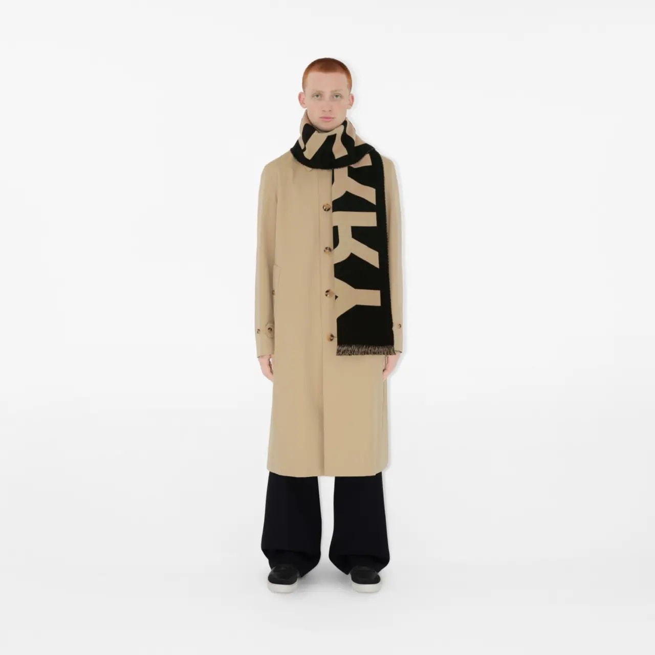 Khăn Burberry Logo Wool Scarf 'Archive Beige' 80571471 — ảnh 2