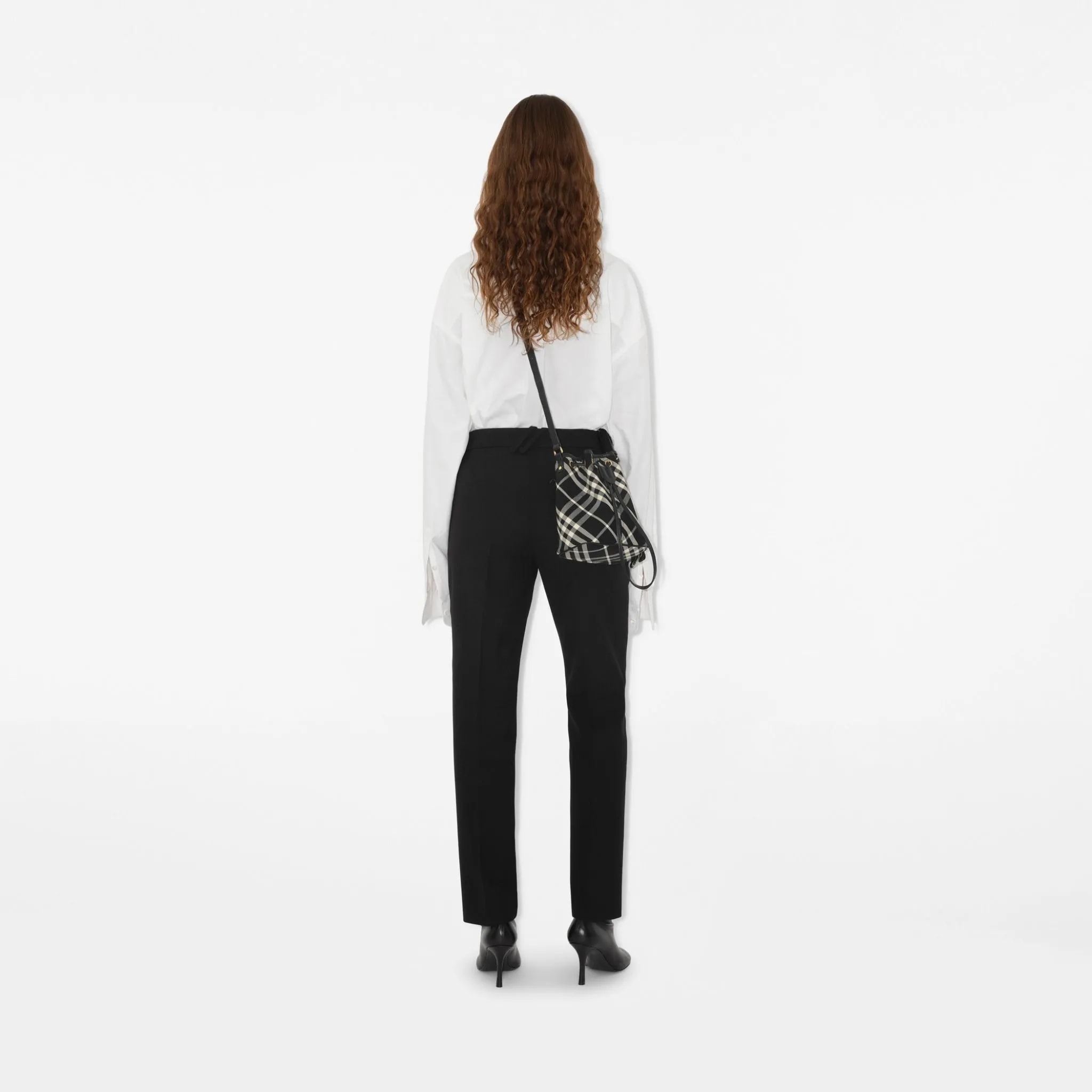 Túi Burberry Mini Check Bucket 'Black' 80950571 — ảnh 2