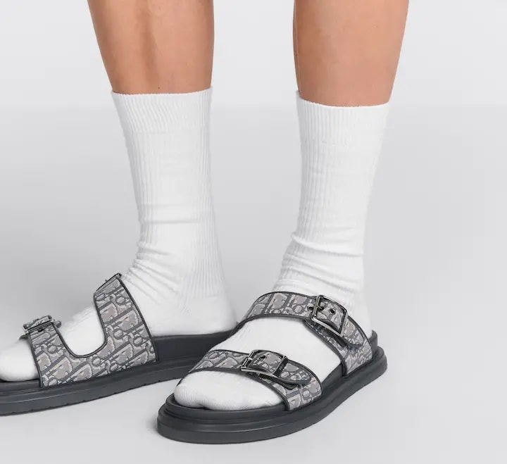 Dép Dior Aqua Sandal 'Deep Gray' 3SA135ZSA-H557 — ảnh 2