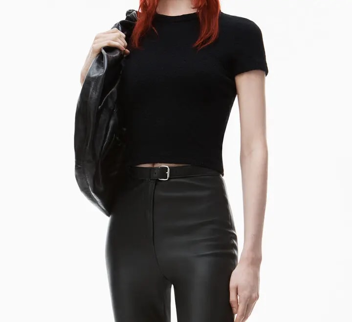 Túi Alexander Wang Crescent Large Bag In Crackle Patent 'Black' 20124K32L001 — ảnh 3