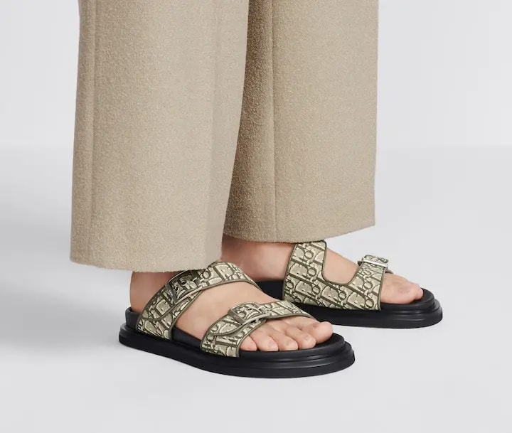 Dép Dior Aqua Sandal 'Khaki' 3SA135ZSA-H603 — ảnh 3