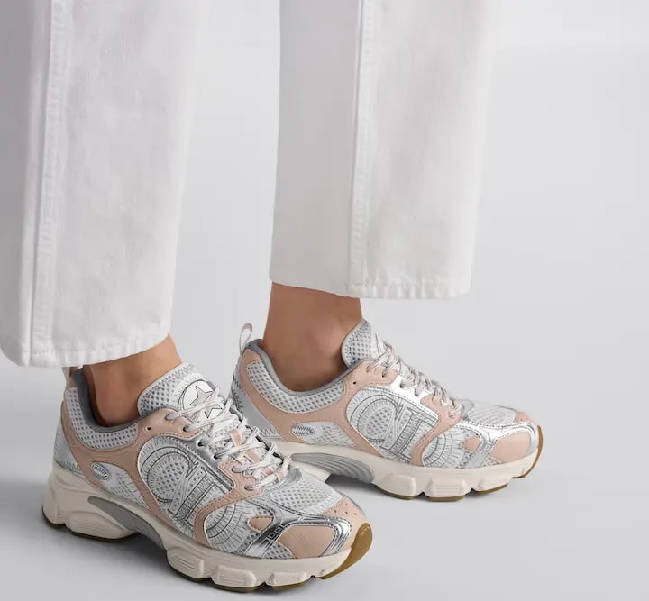 Giày Dior Chrono Sneaker 'White Mesh' KCK414TXX-S15U — ảnh 2