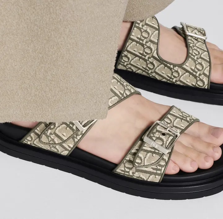 Dép Dior Aqua Sandal 'Khaki' 3SA135ZSA-H603 — ảnh 2