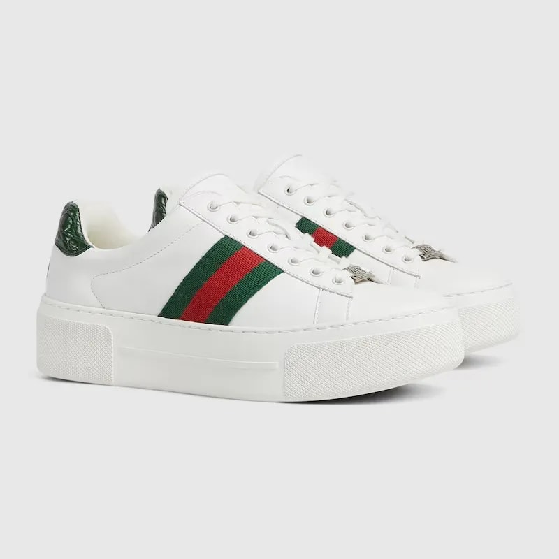 Giày Gucci Ace Sneaker 'White Leather' 791399-AACAG-9055 — ảnh 2