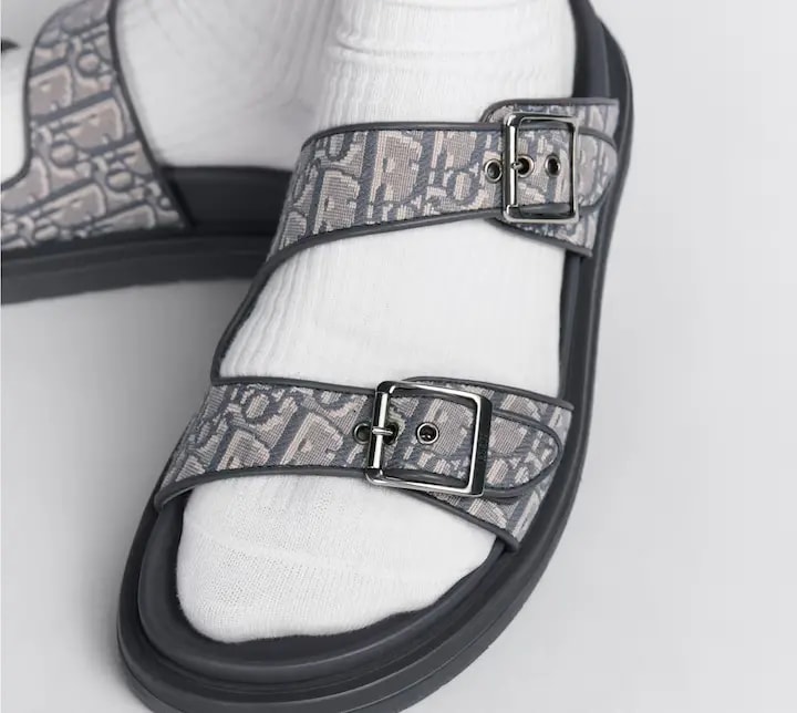 Dép Dior Aqua Sandal 'Deep Gray' 3SA135ZSA-H557 — ảnh 3