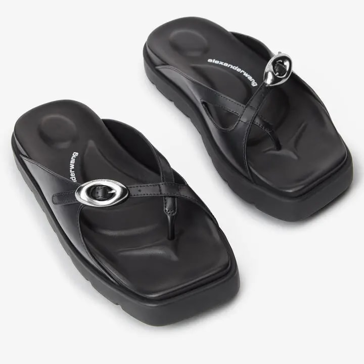 Dép Alexander Wang Dome Flatform 'Black' 30224F005001 — ảnh 3