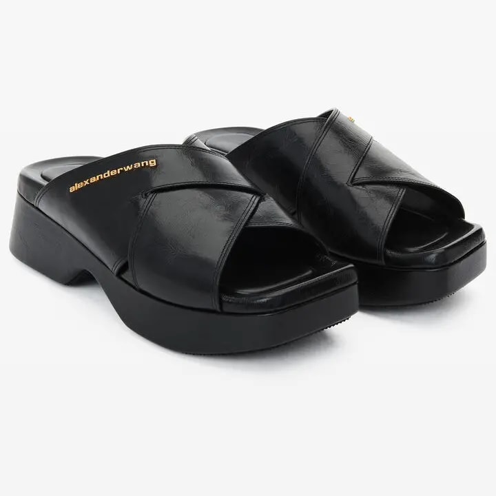 Dép Alexander Wang Float Criss-Cross 'Black' 30224S003001 — ảnh 2
