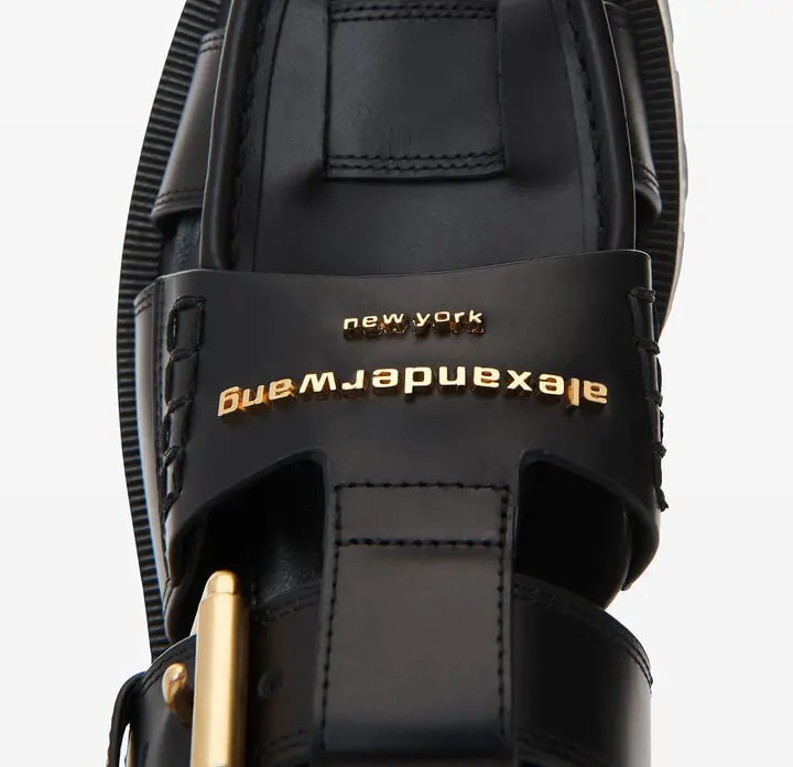 Dép Alexander Wang Carter Cage Sandal In Box Calf 'Black' 30224F001001 — ảnh 4