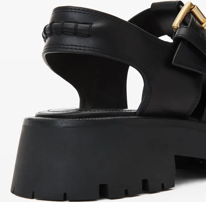 Dép Alexander Wang Carter Cage Sandal In Box Calf 'Black' 30224F001001 — ảnh 3