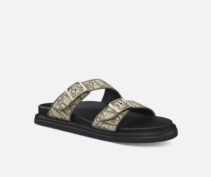 Dép Dior Aqua Sandal 'Khaki' 3SA135ZSA-H603 — ảnh 4