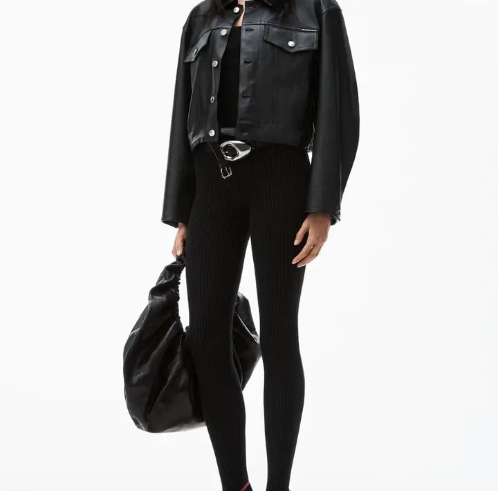 Túi Alexander Wang Crescent Large Bag In Crackle Patent 'Black' 20124K32L001 — ảnh 2