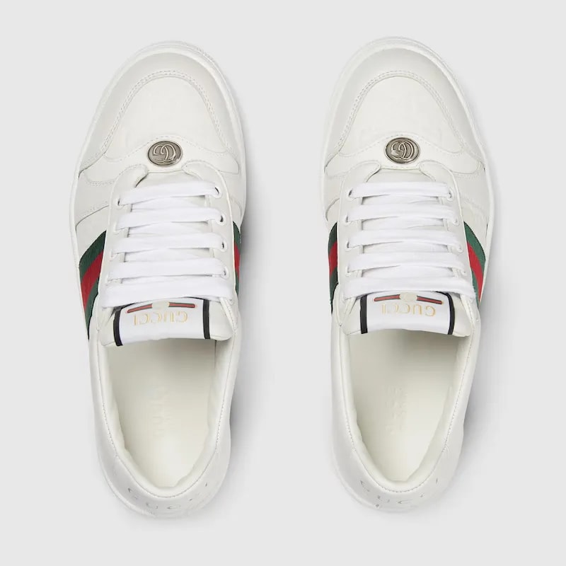Giày Gucci Screener 'White Leather' 798854-AADU0-9094 — ảnh 4