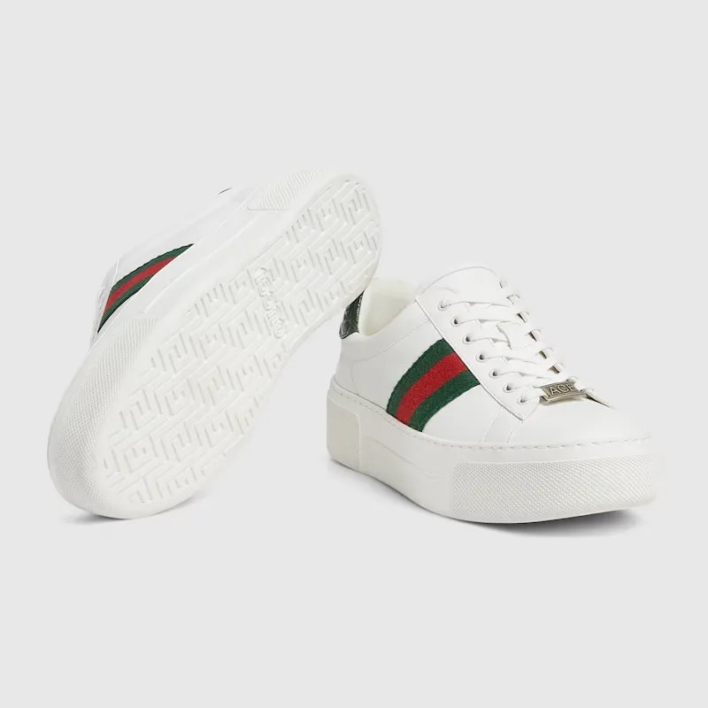 Giày Gucci Ace Sneaker 'White Leather' 791399-AACAG-9055 — ảnh 5