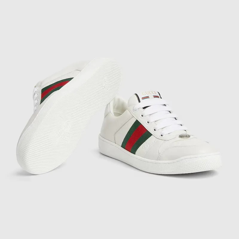 Giày Gucci Screener 'White Leather' 798854-AADU0-9094 — ảnh 5