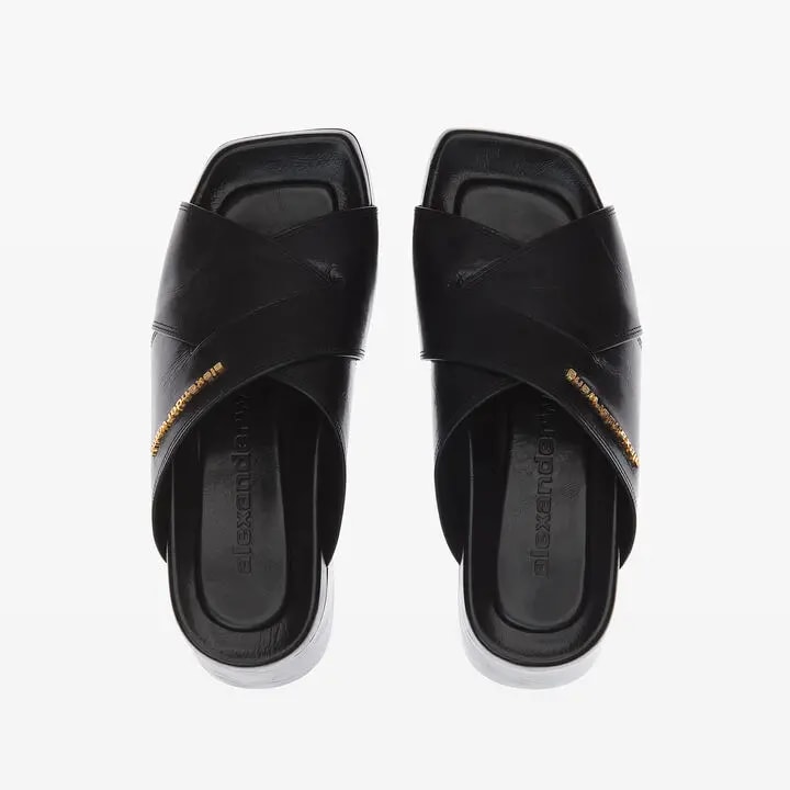 Dép Alexander Wang Float Criss-Cross 'Black' 30224S003001 — ảnh 4
