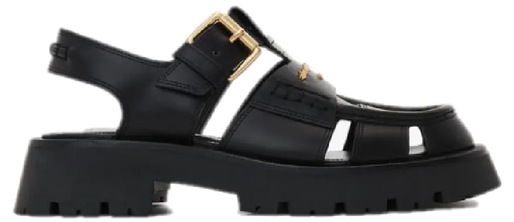Dép Alexander Wang Carter Cage Sandal In Box Calf 'Black' 30224F001001 — kich-thuoc: 36