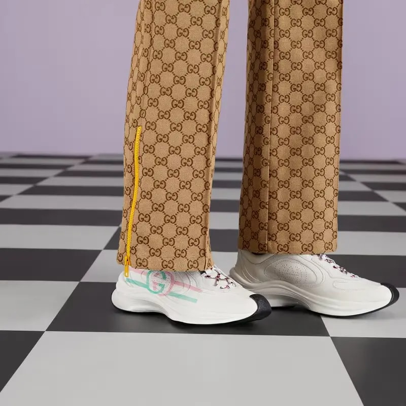 Giày Gucci Run Trainers 'White Leather' 734904-UHH20-9014 — ảnh 2