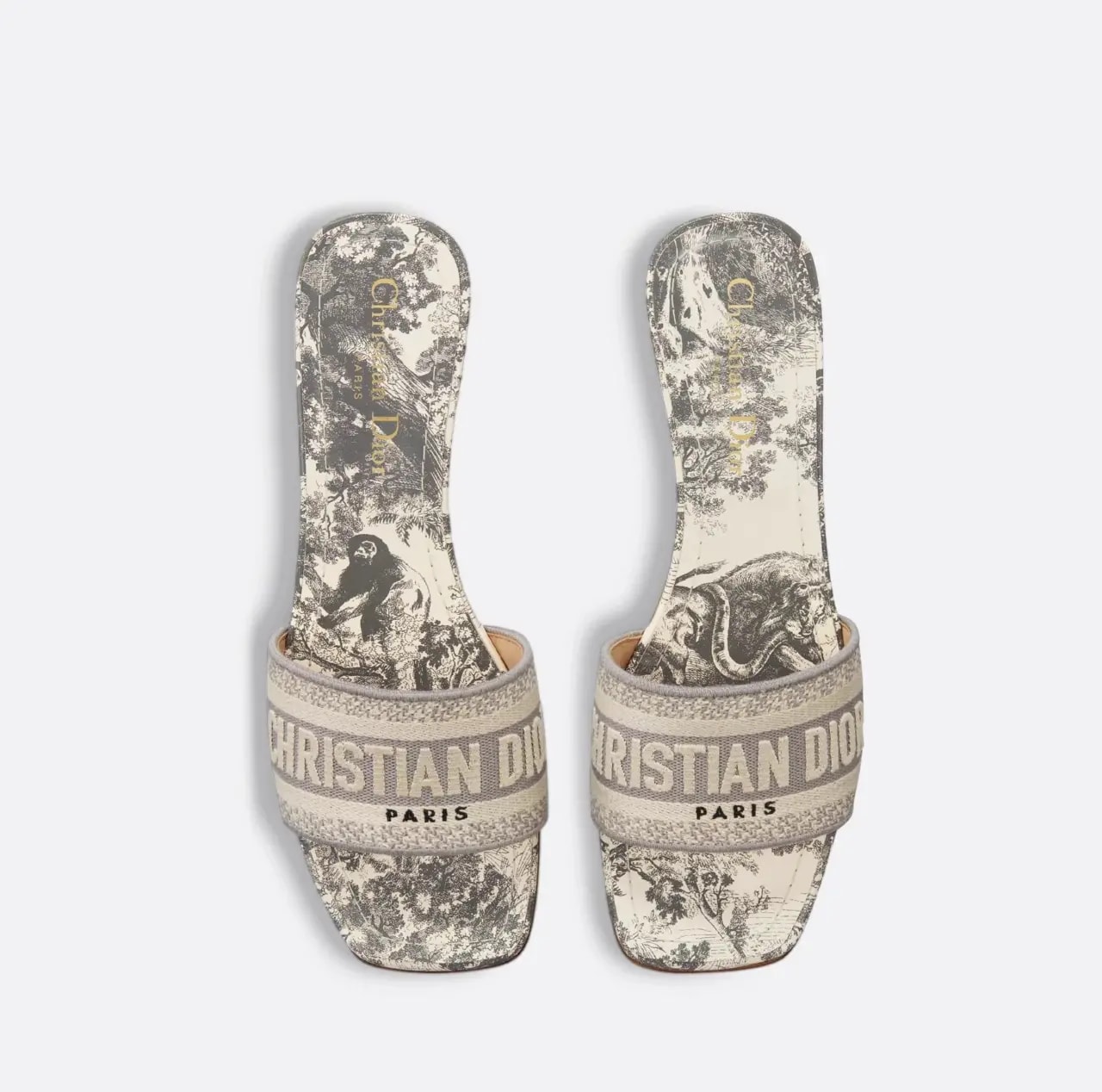Dép Dior Dway Heeled Slide 'Gray' KCQ902TJE-S21G — ảnh 3