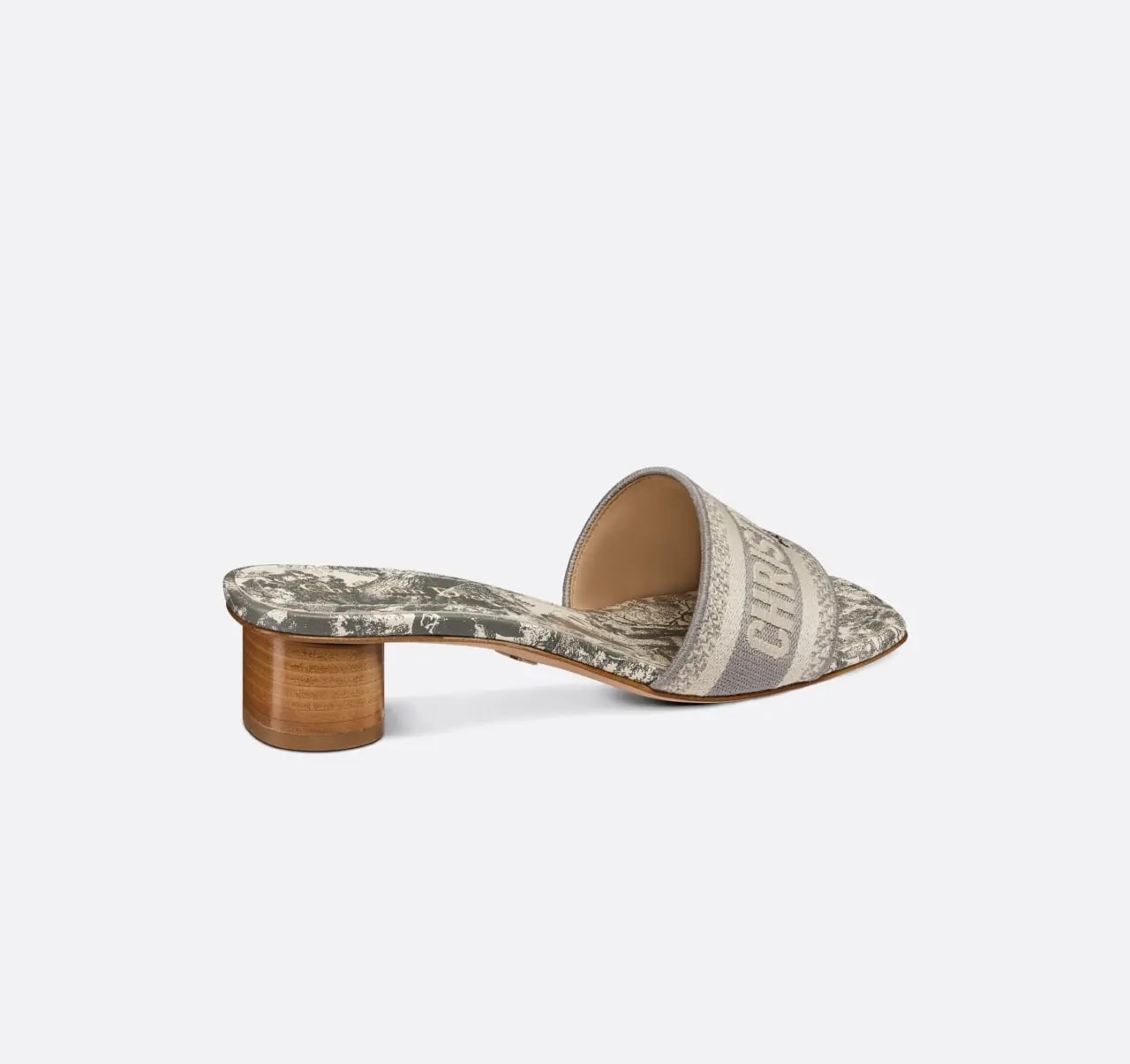 Dép Dior Dway Heeled Slide 'Gray' KCQ902TJE-S21G — ảnh 2