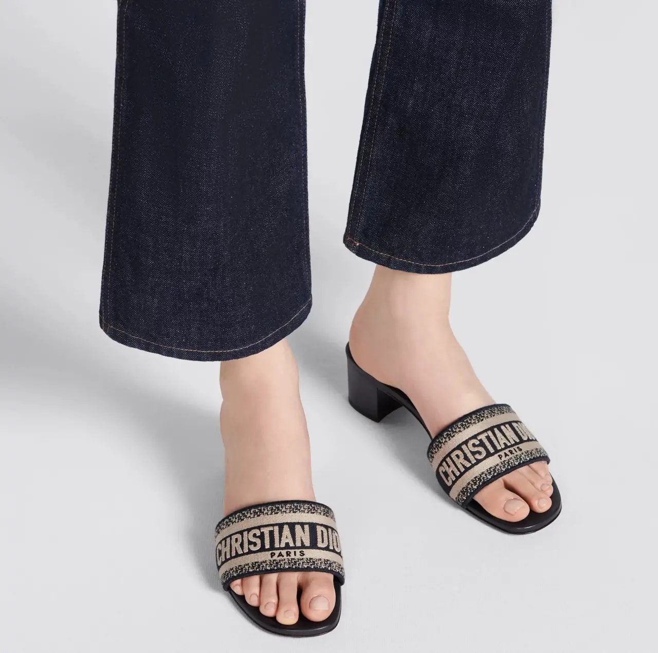Dép Dior Dway Heeled Slide 'Blue' KCQ244ERC-S56B — ảnh 2