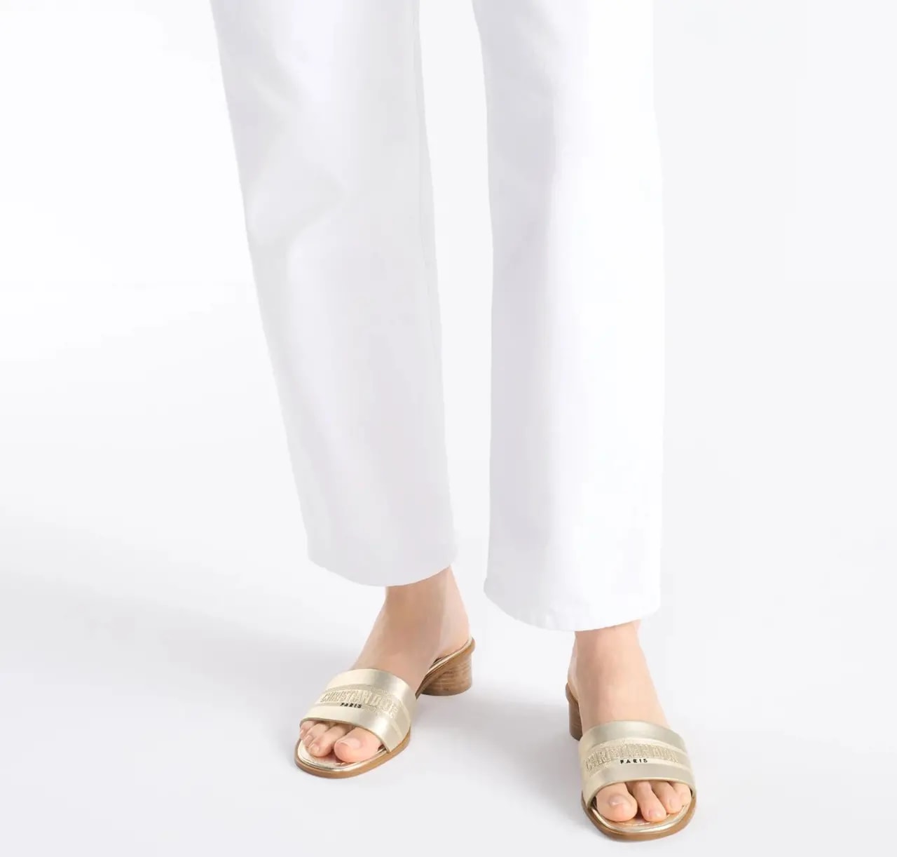 Dép Dior Dway Heeled Slide 'Gold' KCO164LCY-S49K — ảnh 2