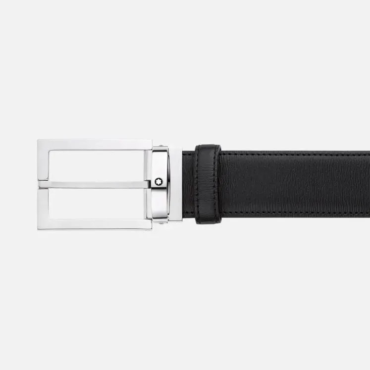 Thắt Lưng MontBlanc Leather Belt 'Black' 114435 — ảnh 3