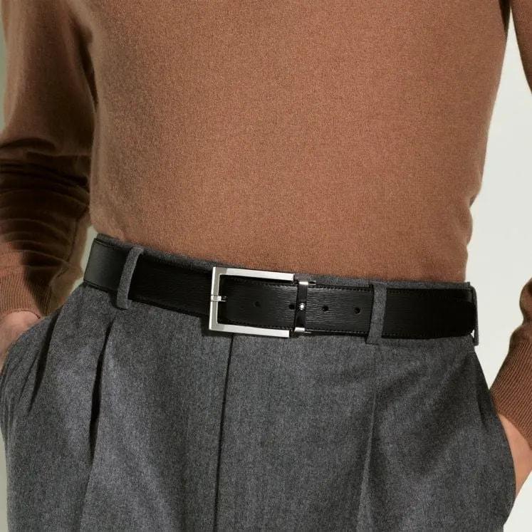 Thắt Lưng MontBlanc Leather Belt 'Black' 114435 — ảnh 2