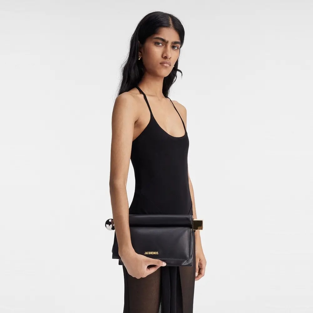 Túi Jacquemus Rond Carré 'Black' 233BA356-3171-990 — ảnh 2