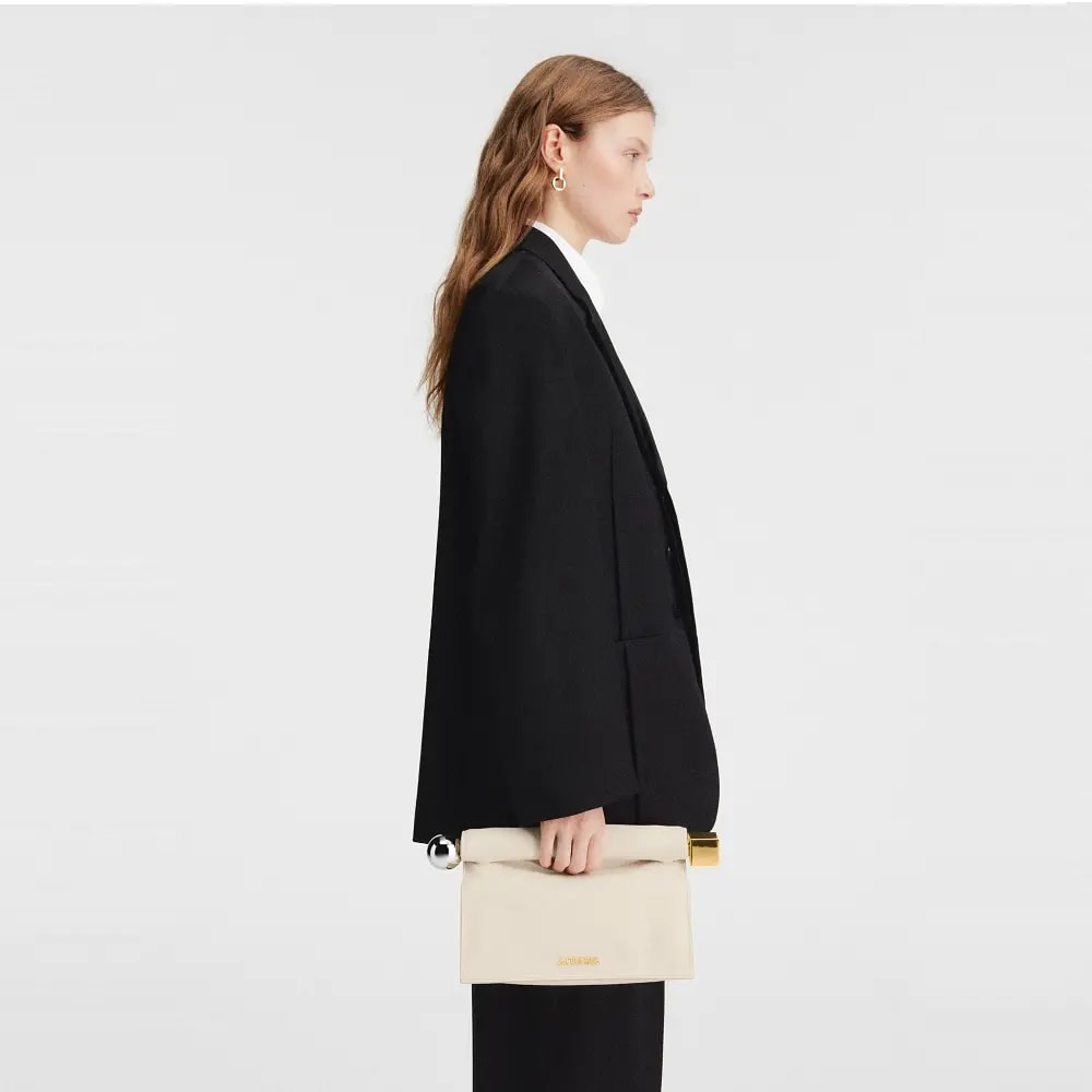 Túi Jacquemus Rond Carré 'Ivory' 233BA356-3171-115 — ảnh 2