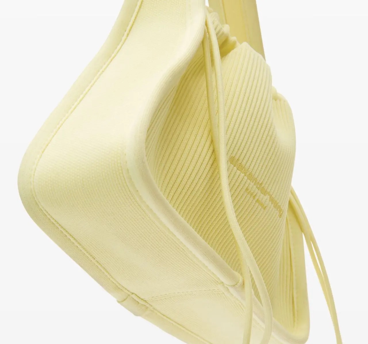 Túi Alexander Wang Ryan Small Bag In Metallic Rib Knit 'Pale Lime Yellow' 20222K20T747 — ảnh 4