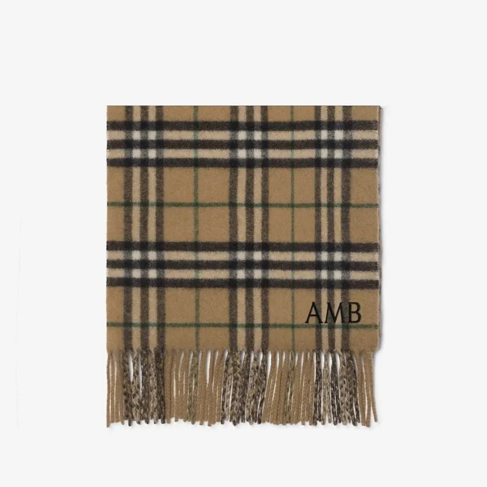 Khăn Burberry Reversible Check Cashmere Scarf 'Linden' 80909101 — ảnh 4