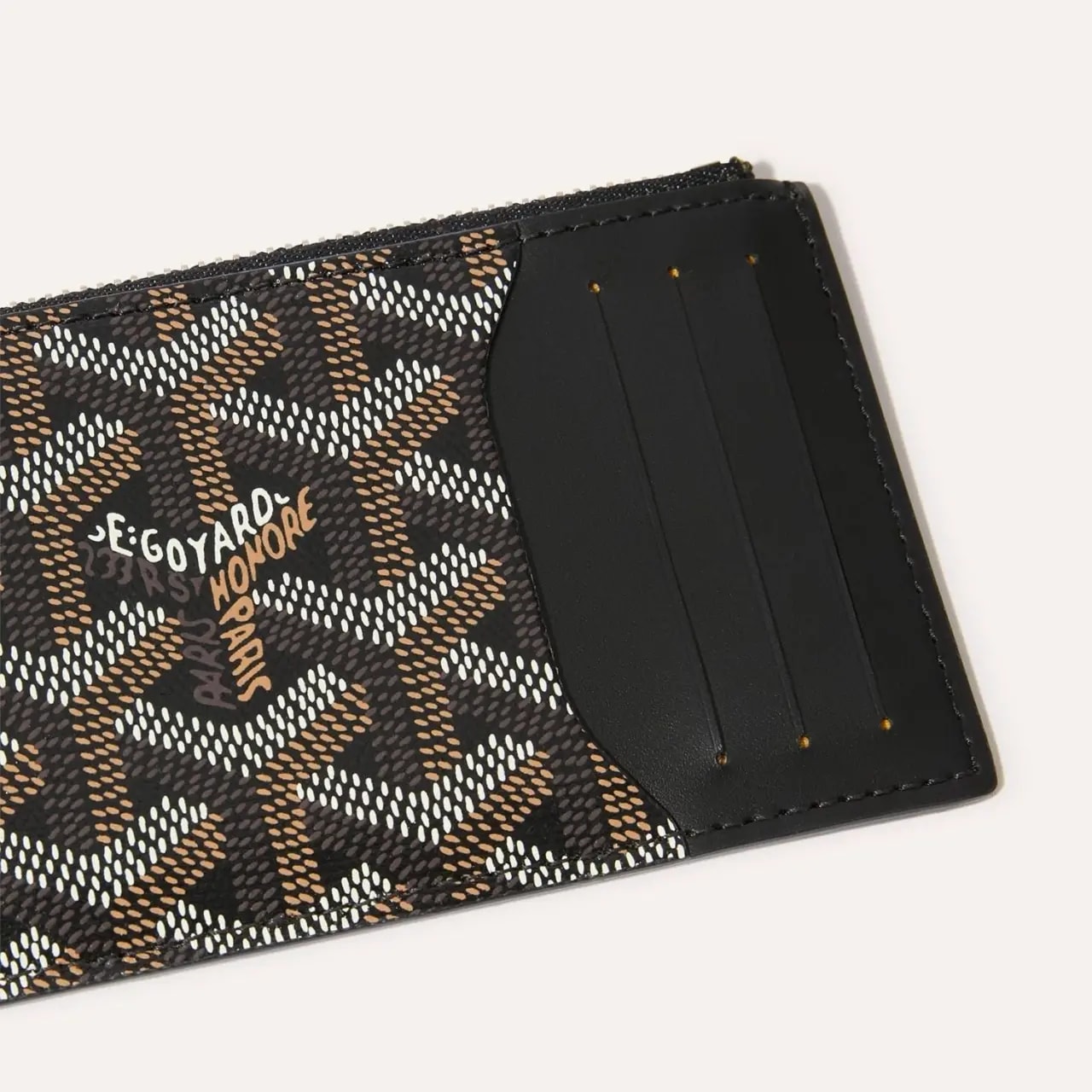 Ví Goyard Bourbon Zipped Card Holder 'Black' BOURBOPMLTY01CL01P — ảnh 2