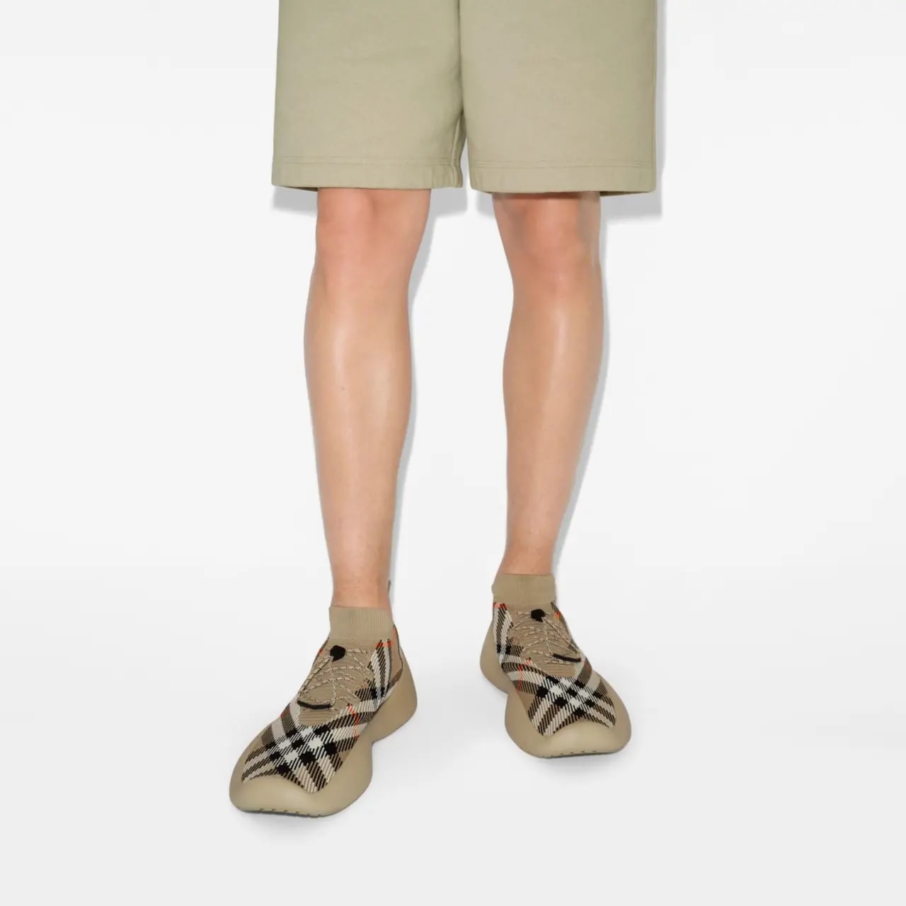 Giày Burberry Check Knit Neptune Sneaker 'Sand' 80993201 — ảnh 3