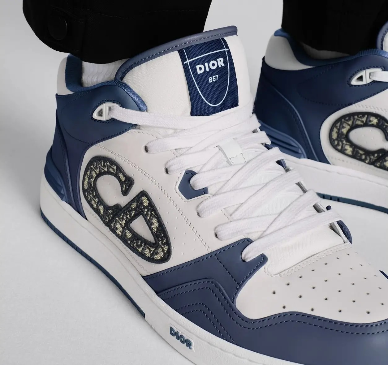 Giày Dior B57 Mid-top Sneaker 'Navy Blue' 3SH141ZXU-H553 — ảnh 3