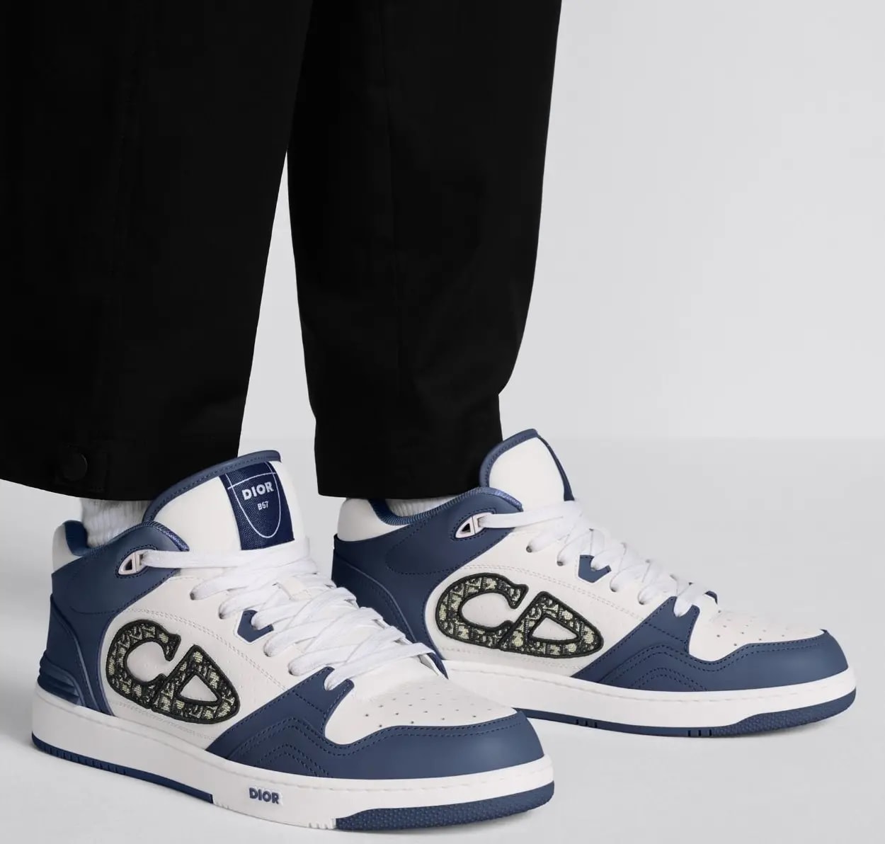 Giày Dior B57 Mid-top Sneaker 'Navy Blue' 3SH141ZXU-H553 — ảnh 2