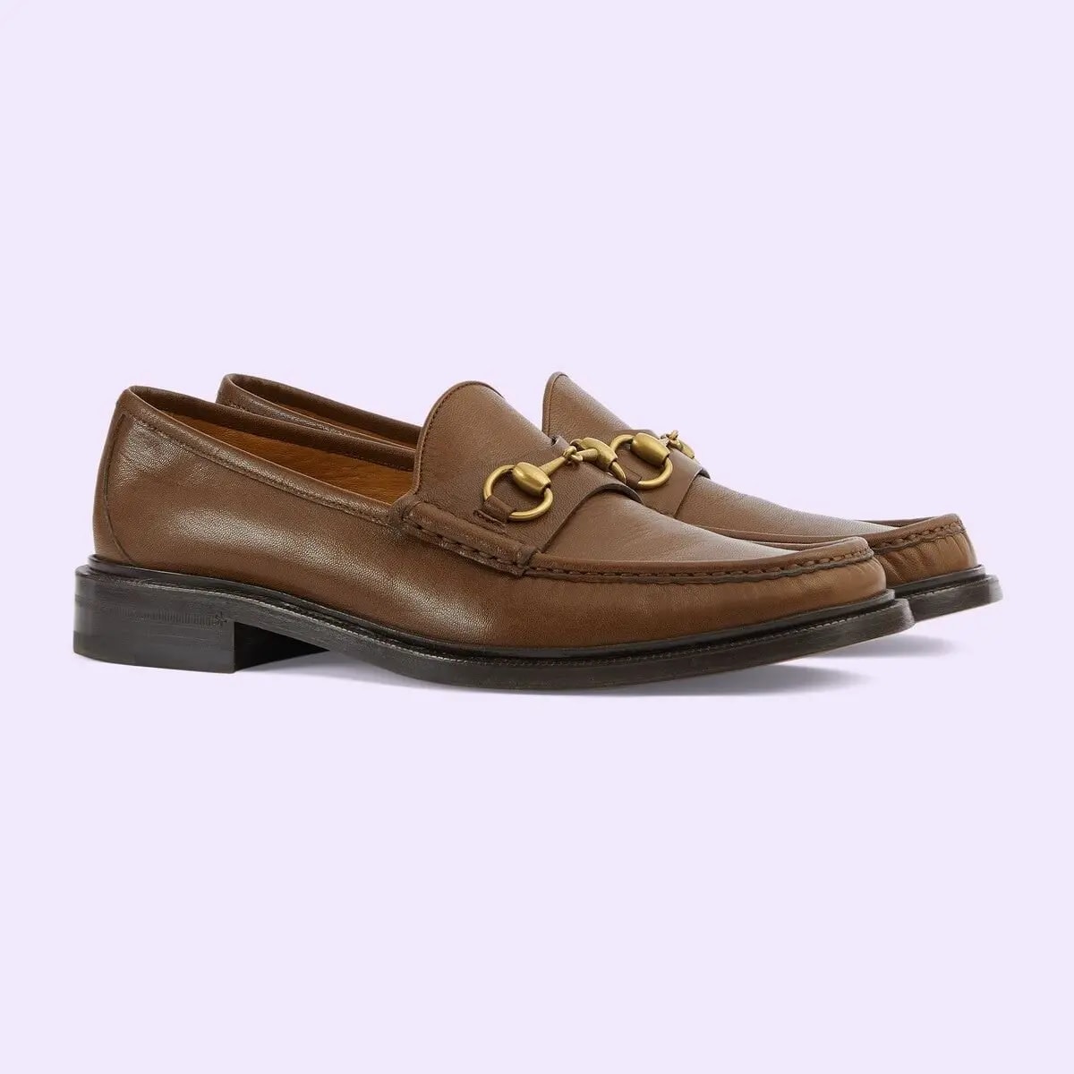 Giày Gucci Loafer With Horsebit 'Brown' 723562-U7J00-2361 — ảnh 4