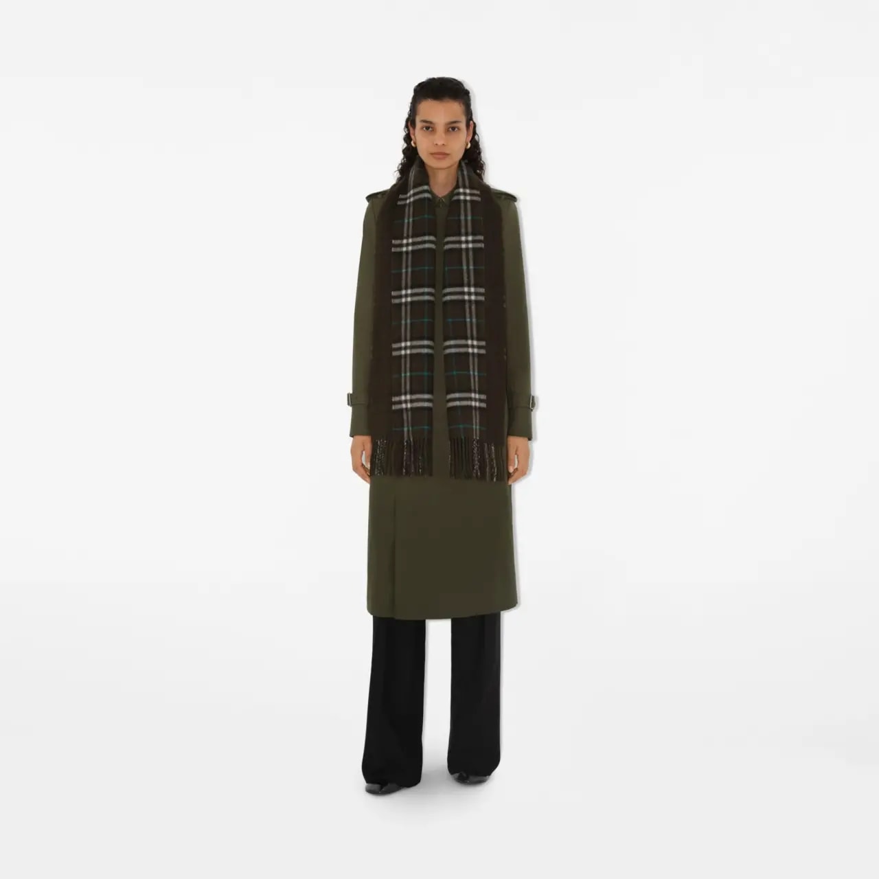 Khăn Burberry Reversible Check Cashmere Scarf 'Snug' 80909071 — ảnh 3