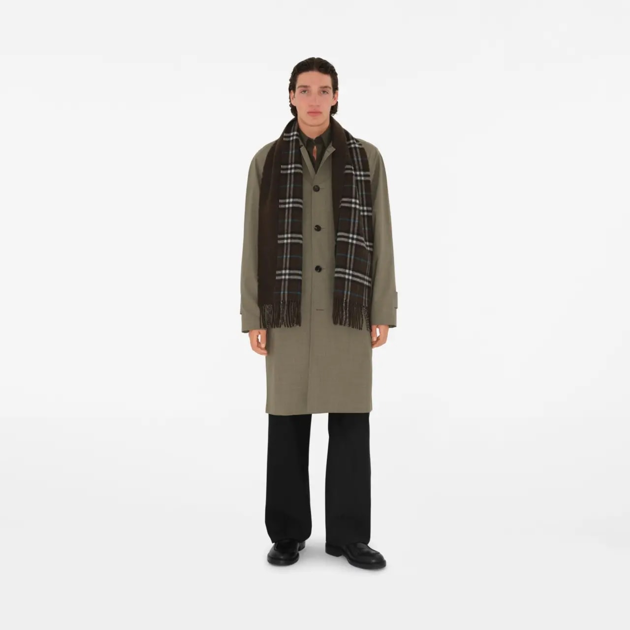 Khăn Burberry Reversible Check Cashmere Scarf 'Snug' 80909071 — ảnh 2